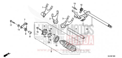 TAMBOUR DE SEL.DE VITESSE VT750CSD de 2013